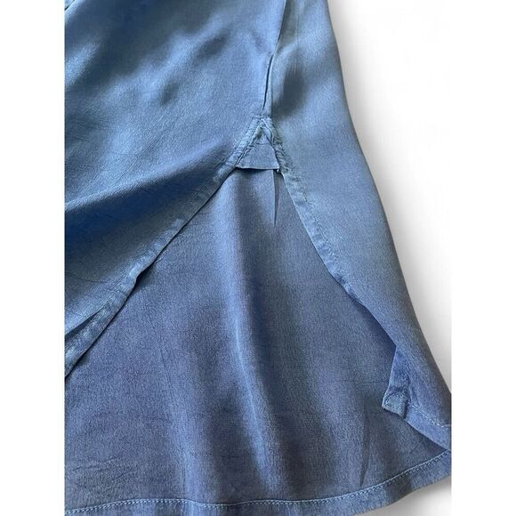 NWT Coldwater Creek Women’s Blue Embroidered Tunic Top XS  $128 Cupro Blend - Picture 6 of 10